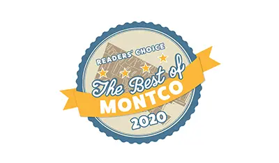 A badge that says the best of montco 2 0 2 0